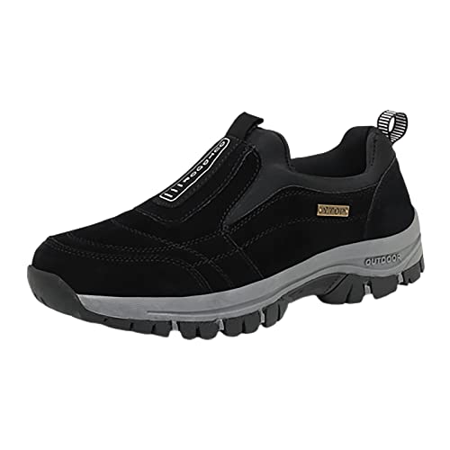 HAQUOS Hatme Schuhe, Hatme Orthopädische Schuhe, rutschfeste Wanderschuhe Sportschuhe Turnschuhe Sneaker Damen Herren (Black, 42) von HAQUOS