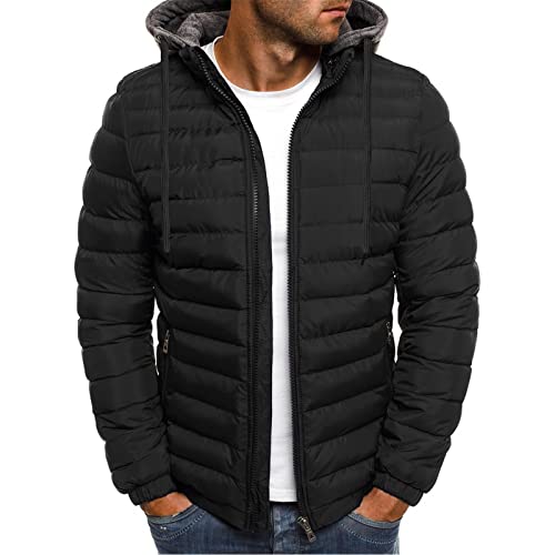 Jacke Herren - Softshelljacke Herren übergangsjacke Herren Klassisch Übergangsoberteil Herren Daunen Herbstjacke Streetwear Trachtenjacke Sportlich Plus GrößEer Baumwolljacke von HAQUOS