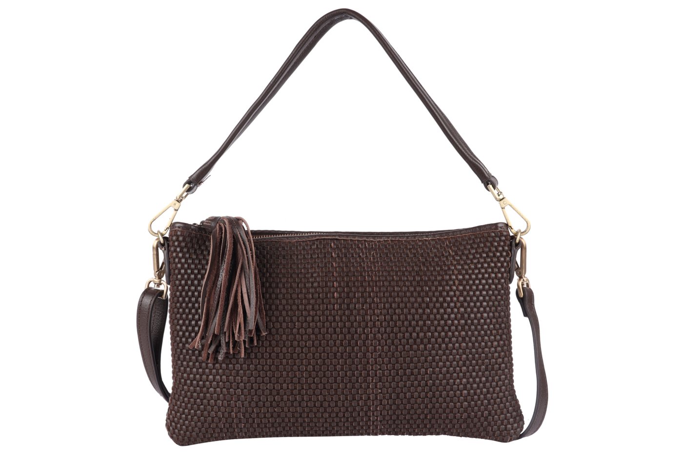 HARBOUR 2nd Clutch Ivellina, Damen Handtasche, Umhängetasche, Schultertasche mit modischen Fransen von HARBOUR 2nd