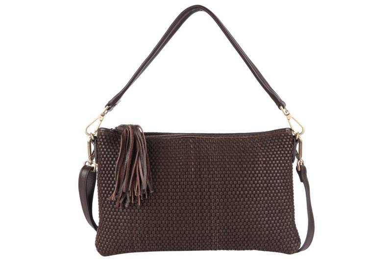 HARBOUR 2nd Clutch Ivellina, Damen Handtasche, Umhängetasche, Schultertasche mit modischen Fransen von HARBOUR 2nd