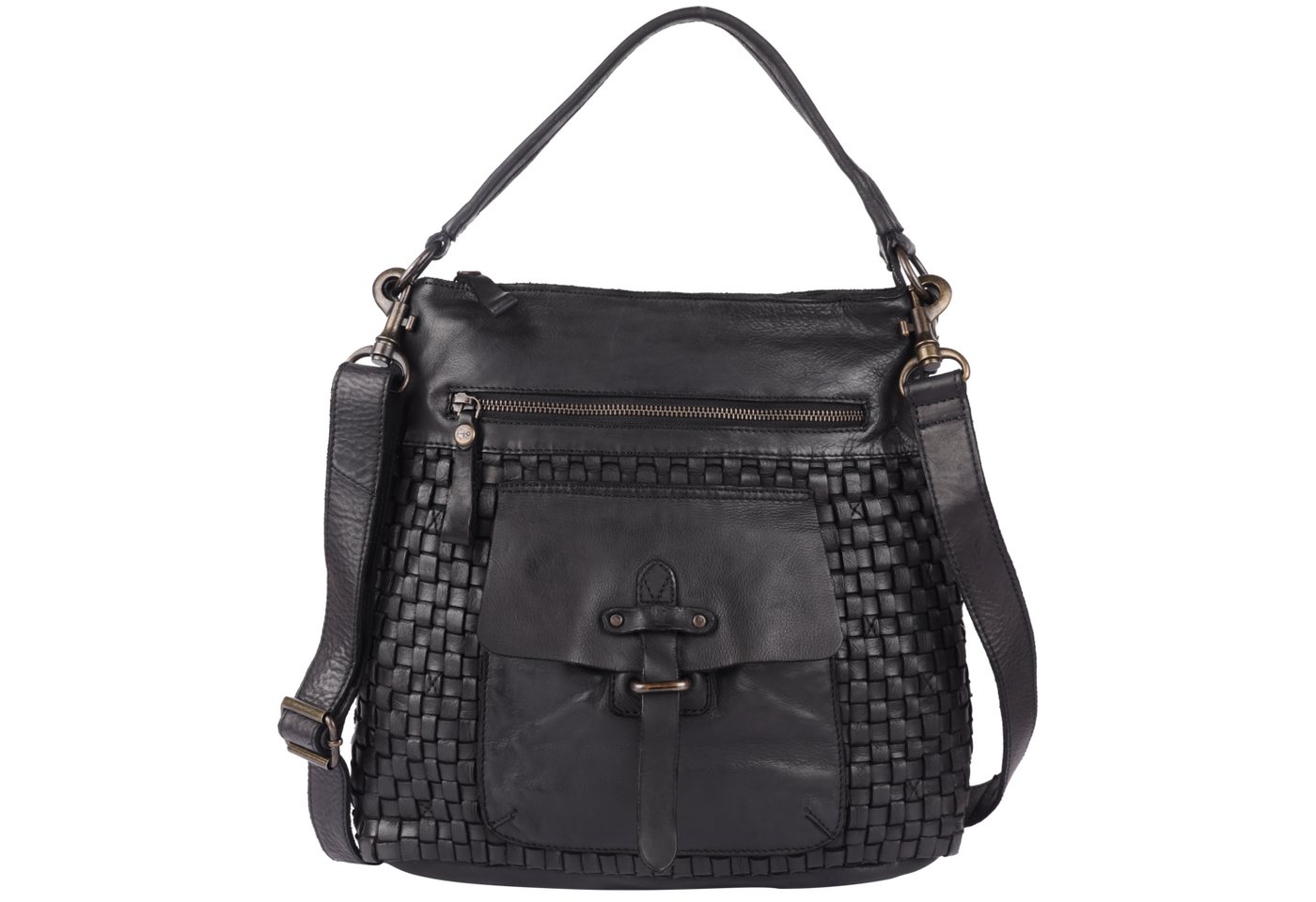 HARBOUR 2nd Handtasche Iris, Damen Umhängetasche, Schultertasche, Tragetasche in Flechtoptik von HARBOUR 2nd