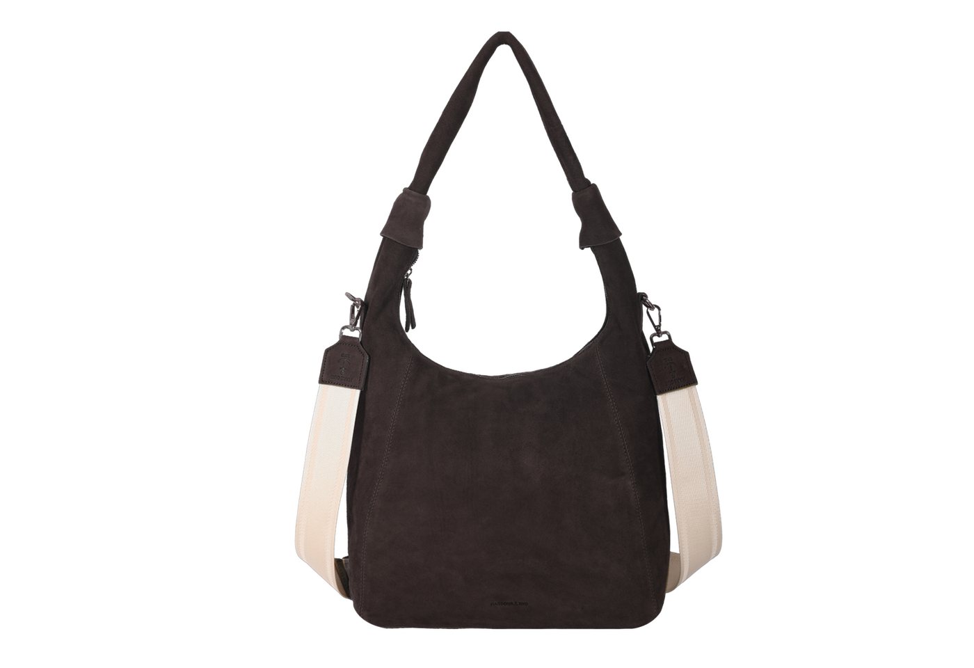 HARBOUR 2nd Hobo Laurine, Damen Handtasche, Umhängetasche, Schultertasche mit Ziernähten von HARBOUR 2nd