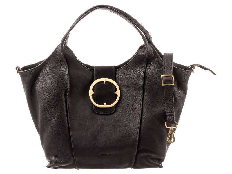 HARBOUR 2nd Schultertasche Justpure FJP.13759 Totebag style fjp Raffaella Leder Shopper (Stück, 1-tlg., 1), Matter Goldton von HARBOUR 2nd