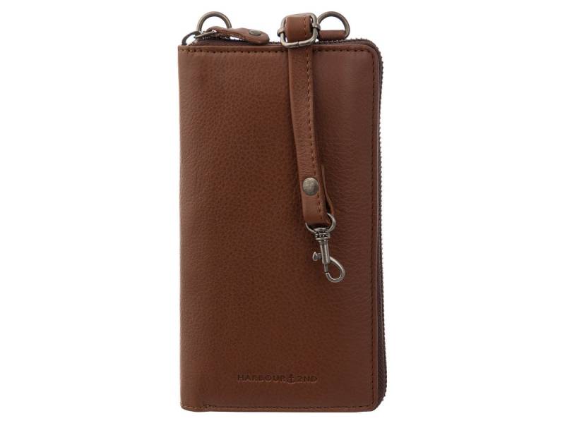 HARBOUR 2nd Schultertasche Pamela Mobilebag-Style Leder Handytasche/Geldbörse (1 Stück, 1-tlg., B/H/T)ca. 11/19,5/3 cm), Leder von HARBOUR 2nd