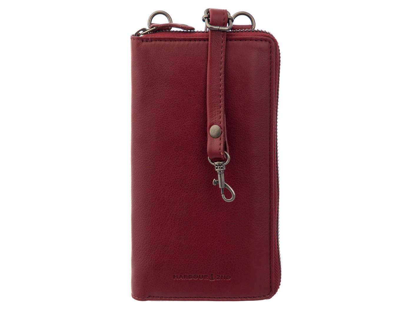 HARBOUR 2nd Schultertasche Pamela Mobilebag-Style Leder Handytasche/Geldbörse (1 Stück, 1-tlg., B/H/T)ca. 11/19,5/3 cm), Leder von HARBOUR 2nd