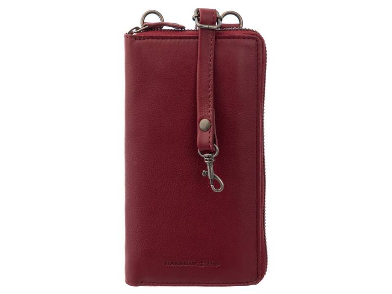 HARBOUR 2nd Schultertasche Pamela Mobilebag-Style Leder Handytasche/Geldbörse (1 Stück, 1-tlg., B/H/T)ca. 11/19,5/3 cm), Leder von HARBOUR 2nd