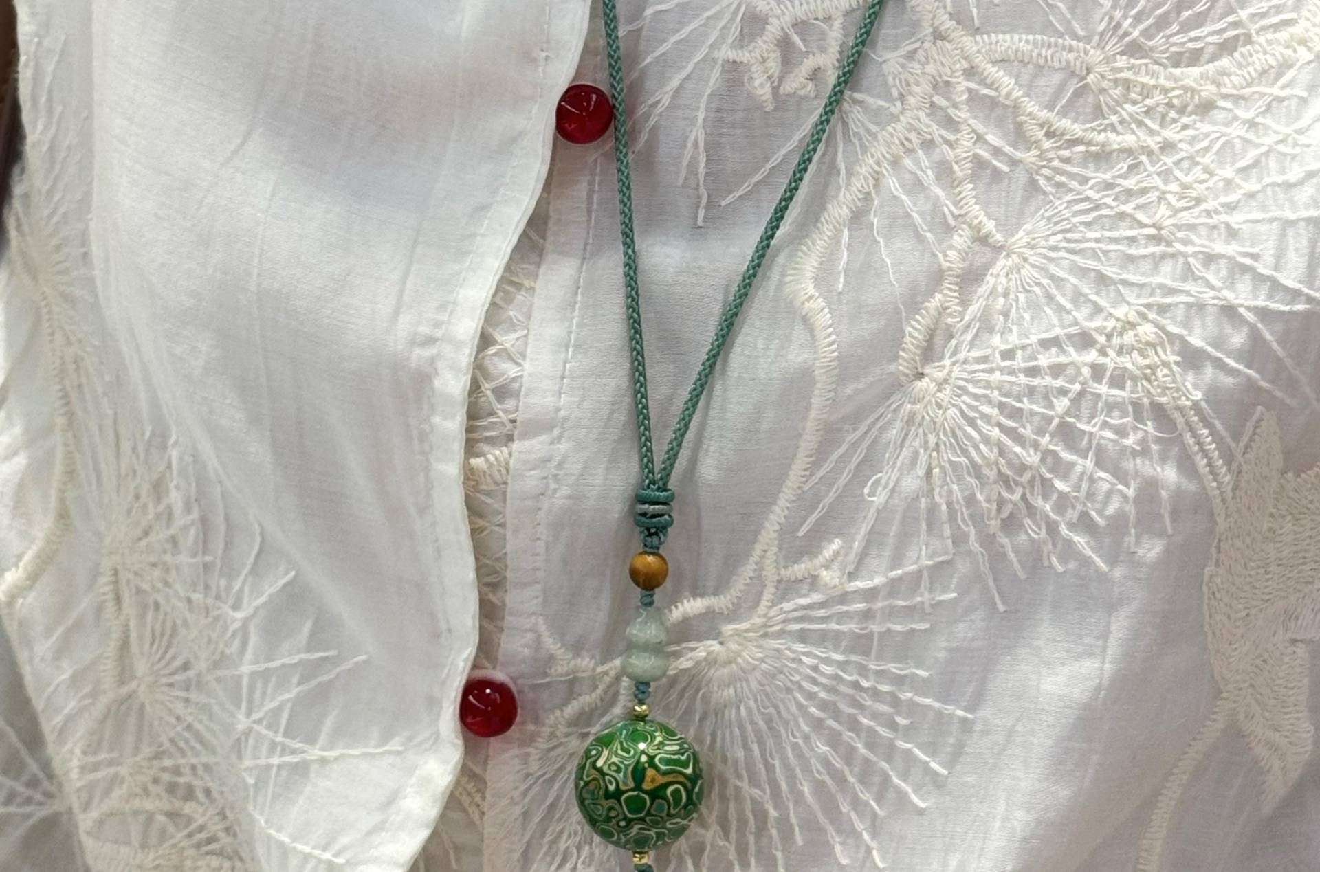 Handgefertigte Lackperlenkette Verstellbare Gewebte Kordel von HARDGOODSCRAFTSMAN