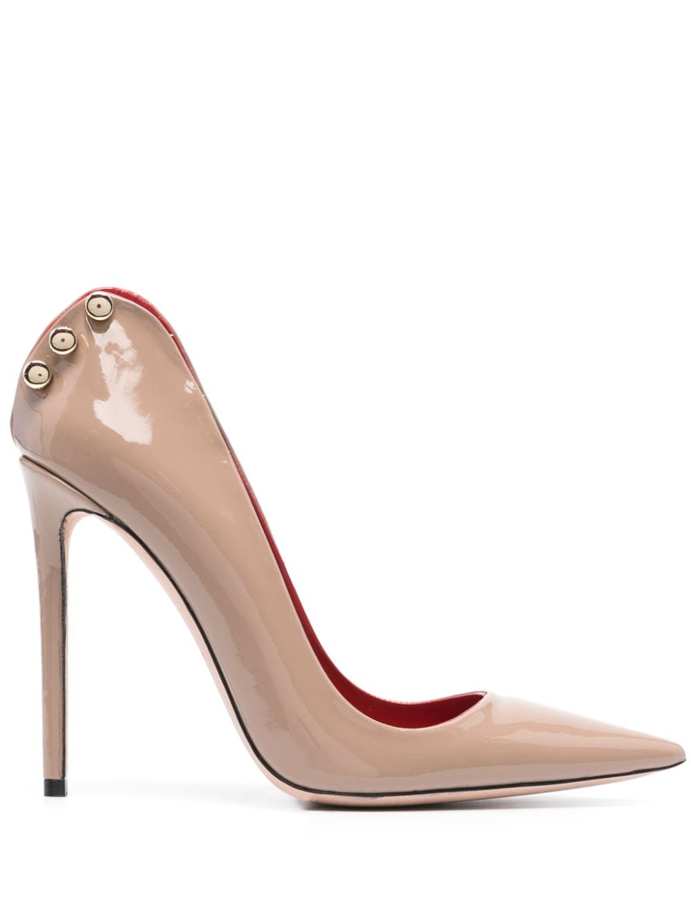 HARDOT Supreme Ass Pumps mit Lack-Finish 101mm - Nude von HARDOT