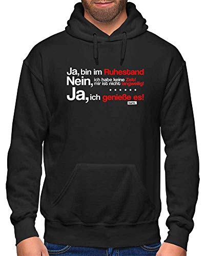 HARIZ Herren Hoodie Ja Mach Ich Aber Nicht Jetzt Ruhestand Rentner Plus Geschenkkarten Schwarz XL von HARIZ