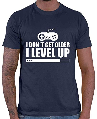 HARIZ Herren T-Shirt I Don∩t Get Older I Leve Up Gamer Gaming Plus Geschenkkarten Navy Blau 3XL von HARIZ