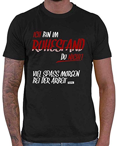 HARIZ Herren T-Shirt Ich Bin Im Ruhestand Du Nicht Ruhestand Rentner Plus Geschenkkarten Schwarz 3XL von HARIZ