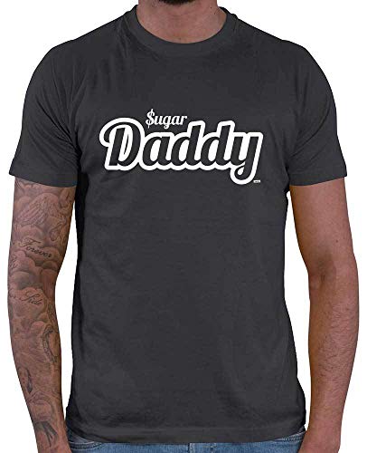 HARIZ Herren T-Shirt Sugar Daddy Papa Männer Sohn Plus Geschenkkarten Dunkel Grau XL von HARIZ