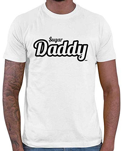 HARIZ Herren T-Shirt Sugar Daddy Papa Männer Sohn Plus Geschenkkarten Weiß M von HARIZ