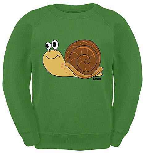 HARIZ Kinder Sweater Schnecke Tiere Kindergarten Inkl. Geschenk Karte Limette Grün 104/3-4 Jahre von HARIZ