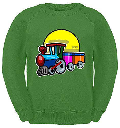 HARIZ Kinder Sweater Zug Auto Polizei Plus Geschenkkarte Limette Grün 104/3-4 Jahre von HARIZ