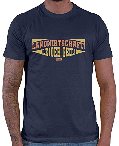 HARIZ - Landwirt T-Shirt - Landwirtschaft Leider Geil - Geschenk Landwirt - Farmer Tshirt Herren Navy Blau 3XL von HARIZ