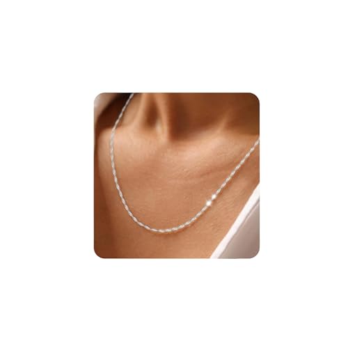 HARJJME Gold Silber 925 Kette Damen Ohne Anhänger HARJJME Gold Silber 925 Kette Damen Ohne Anhänger von HARJJME