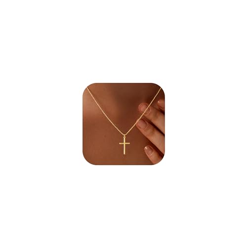 HARJJME Kreuz Kette Silber 925 Damen 14K Vergoldet Choker Kette mit Kreuz Halskette Wasserfest Gold Silber Kreuzketten Cross Necklace Geschenk für Frauen Mädchen Freundin Modeschmuck HARJJME Kreuz Kette Silber 925 Damen 14K Vergoldet Choker Kette mit Kreuz Halskette Wasserfest Gold Silber Kreuzketten Cross Necklace Geschenk für Frauen Mädchen Freundin Modeschmuck von HARJJME