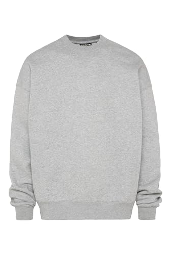 HARLEM SOUL Herren/Damen Sweatshirt Oversize AD-AM | Langarm Sweatpullover Unisex Grey Melange XL von HARLEM SOUL