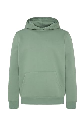 HARLEM SOUL Herren Herren Hoodie MON-TEL | Kapuzenpullover für Männer Jade Green XXXL von HARLEM SOUL