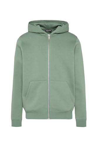 HARLEM SOUL Herren Zipper Hoodie MAD-RID | Kapuzenjacke mit Reißverschluss für Männer Jade Green XL von HARLEM SOUL