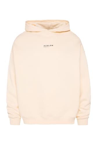 HARLEM SOUL Neutral ELY-AS Hoodie Unisex mit Backprint Cream, M von HARLEM SOUL