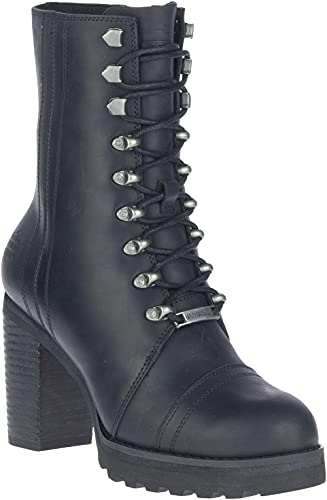 HARLEY-DAVIDSON FOOTWEAR Damen Seneca Spitze 17,8 cm Motorradstiefel, schwarz, 38.5 EU von HARLEY-DAVIDSON