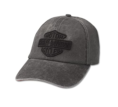 HARLEY-DAVIDSON Bar & Shield Fitted Black Cap Schirmmütze, S von HARLEY-DAVIDSON