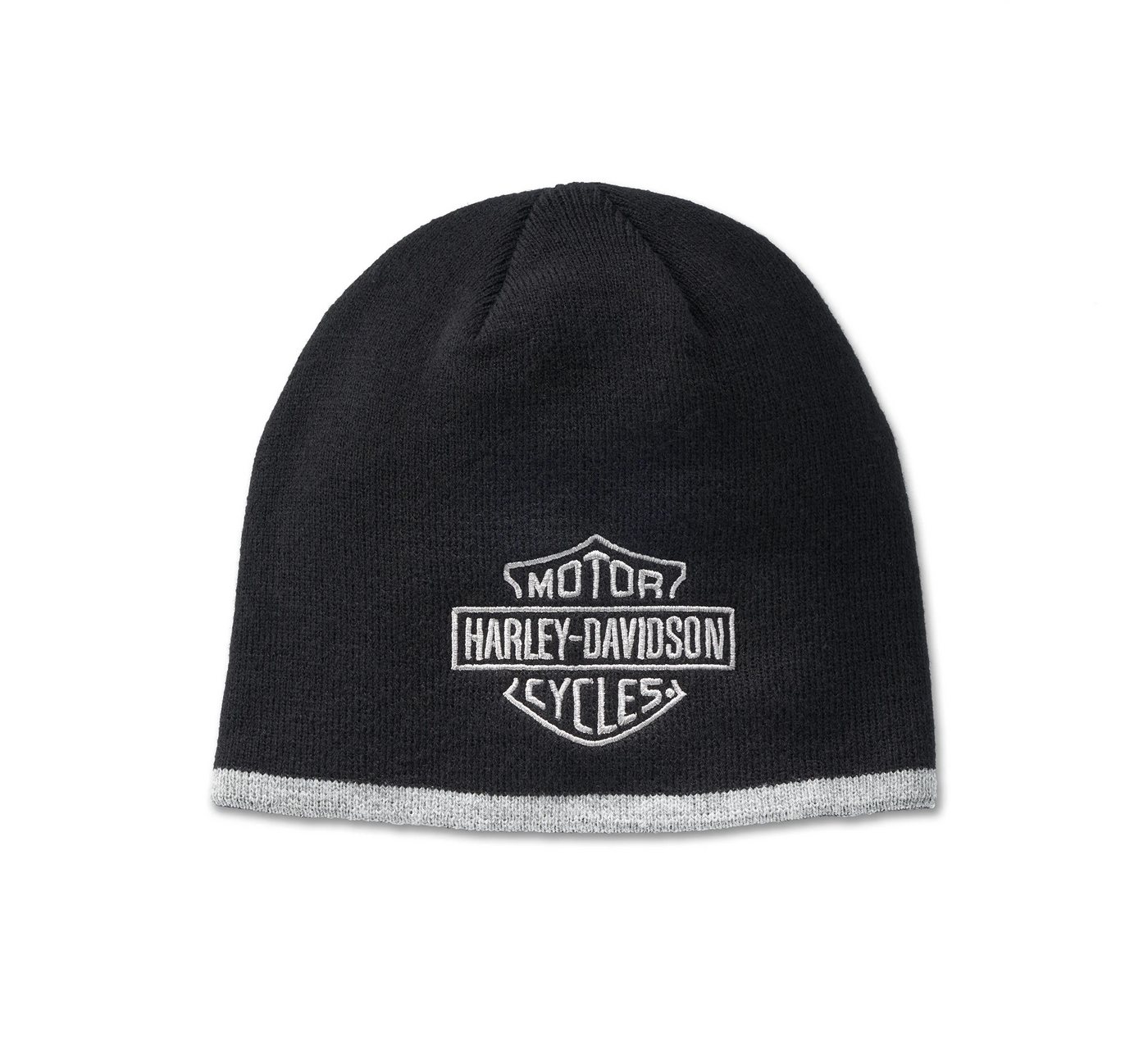 HARLEY-DAVIDSON Beanie Unisex Damen Herren One-Size Bar & Shield Logo Mütze Biker Wintermütze Direktstickerei. von HARLEY-DAVIDSON