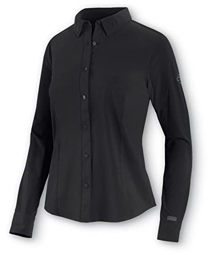 HARLEY-DAVIDSON Damen Bluse Biker Hemd Freizeithemd Langarm Motorrad Klassischer Schnitt Elasthan Modisches Langarmhemd, M von HARLEY-DAVIDSON