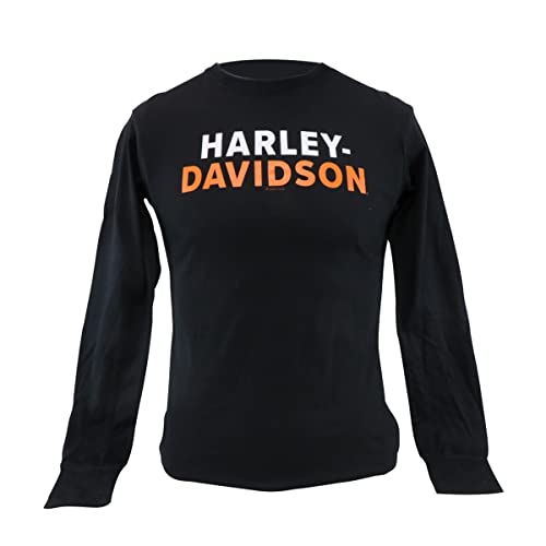 HARLEY-DAVIDSON Damen Langarm-Shirt Name Dealer Longsleeve Pullover Sweatshirt für Frauen Biker Motorrad Sweater Pulli, XL von HARLEY-DAVIDSON