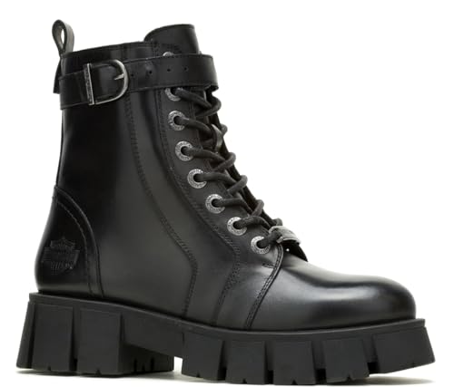 HARLEY-DAVIDSON Damen Uplift BKLE Full Grain Leather Black Stiefel 39 EU von HARLEY-DAVIDSON
