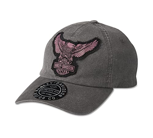 HARLEY-DAVIDSON Embroidered Eagle Trucker Cap Blackened Pearl Schirmmütze, L von HARLEY-DAVIDSON