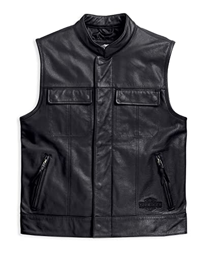 HARLEY-DAVIDSON Foster Leder Weste, 98090-15VM, XXL von HARLEY-DAVIDSON