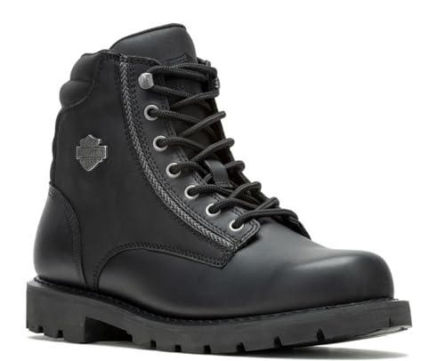 HARLEY-DAVIDSON Herren Bikerboots Stiefelette Clarkson D93862 Schwarz, Groesse:45 EU von HARLEY-DAVIDSON
