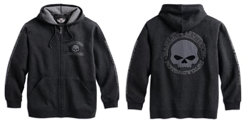 HARLEY-DAVIDSON Hooded Skull Sweatshirt Herren Hoodie, 99107-18VM, XL von Harley-Davidson