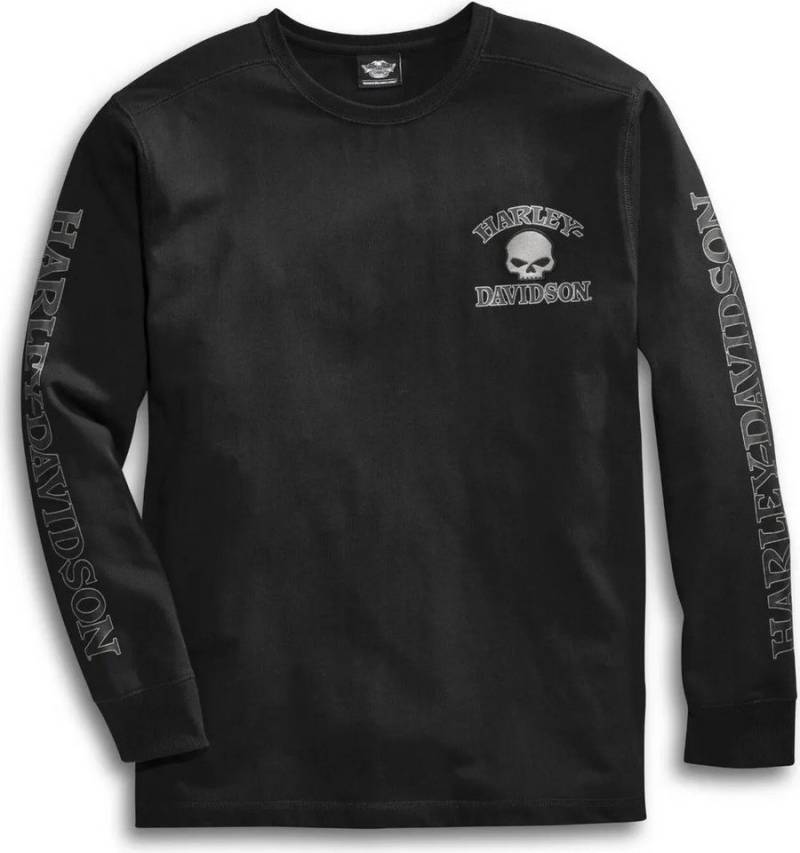 HARLEY-DAVIDSON Langarmshirt Herren Pullover Willie G Skull Longsleeve Langarm Sweater von HARLEY-DAVIDSON