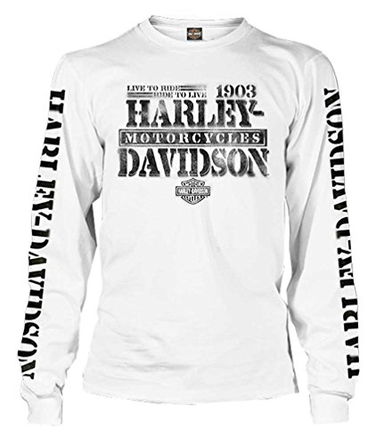 HARLEY-DAVIDSON Men's Distressed Freedom Fighter Long Sleeve Shirt, White HARLEY-DAVIDSON Men's Distressed Freedom Fighter Long Sleeve Shirt, White von HARLEY-DAVIDSON
