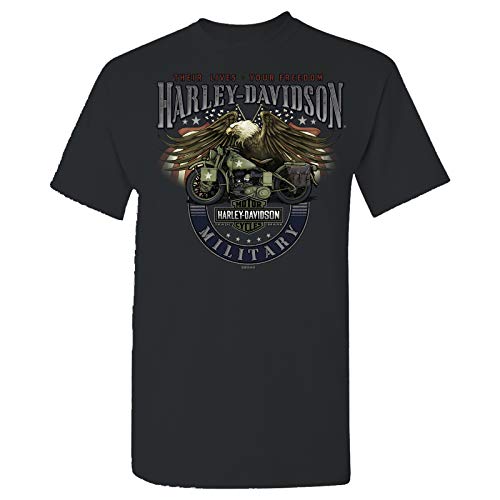 HARLEY-DAVIDSON Military - Men's Smoke Grey Graphic T-Shirt - Overseas Tour | Eagle Bike von Harley-Davidson