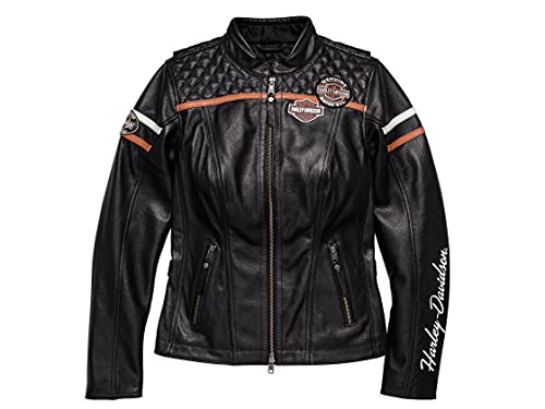 HARLEY-DAVIDSON Miss Enthusiast EU Damen Leder Jacke, 98030-18EW, L von HARLEY-DAVIDSON