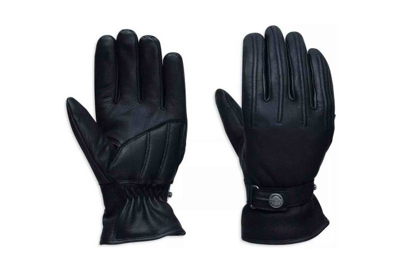 HARLEY-DAVIDSON Motorradhandschuhe Bliss Damen Ziegenleder Ergonomischer Schnitt Wasserabweisend Wasserabweisend, Ergonomisch geformte Daumen von HARLEY-DAVIDSON