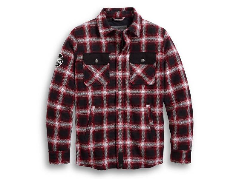 HARLEY-DAVIDSON Motorradjacke Arterial Abrasion-Resistant Slim Fit Riding Shirt Jacket für Herren Verstärkte Ellbogen und Schultern. von HARLEY-DAVIDSON