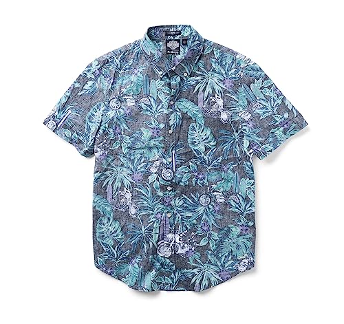 HARLEY-DAVIDSON x Reyn Spooner Black Hawaiian Shirt Kurzarm Hemd, XL von HARLEY-DAVIDSON