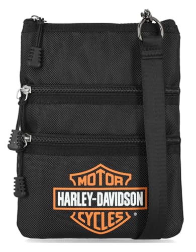 Harley-Davidson Bar & Shield Damen-Umhängetasche aus Nylon mit verstellbarem Riemen von HARLEY-DAVIDSON