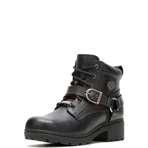 Harley-Davidson Damen Stiefelette Tegan, Schwarz (schwarz), 36.5 EU von HARLEY-DAVIDSON