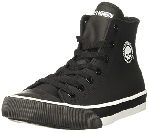 Harley Davidson Herren High Top Sneaker Schwarz, Schuhgröße:EUR 40 von Harley-Davidson