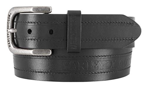 Harley-Davidson Herren Road Trip H-D Gürtel aus echtem Leder - Antik Nickel Schnalle, Schwarz, 40 Harley-Davidson Herren Road Trip H-D Gürtel aus echtem Leder - Antik Nickel Schnalle, Schwarz, 40 von HARLEY-DAVIDSON