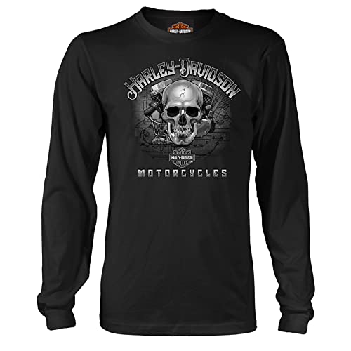 Harley-Davidson Herren T-Shirt USAG Wiesbaden Live Engine, schwarz, 3X-Groß von HARLEY-DAVIDSON