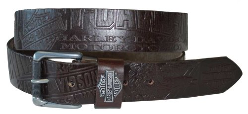 Harley-Davidson Men's Scorching Belt Brown Leather HDMBT10613 von HARLEY-DAVIDSON