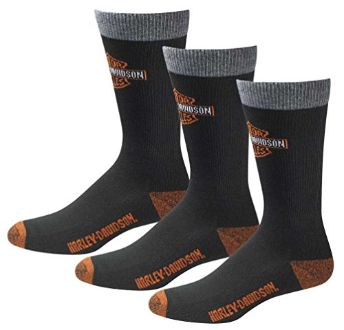 Harley-Davidson Men's UltraDri 3 Pack Poly Blend Riding Socks D99202870-001 von HARLEY-DAVIDSON